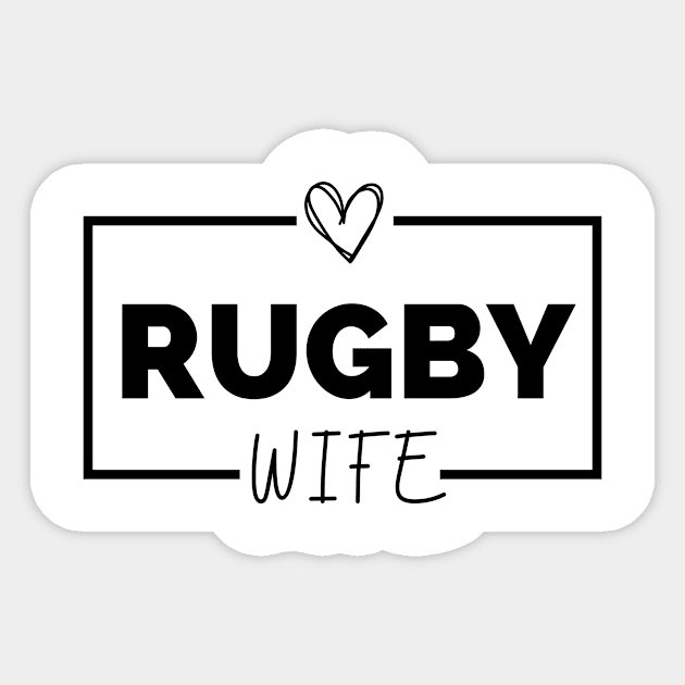 Rugby Wife Sticker by Lottz_Design 